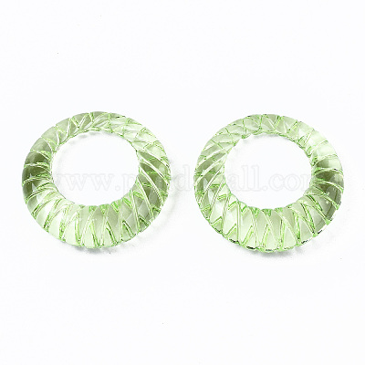 Прозрачные акриловые кольца на палец RJEW-T010-05D-1