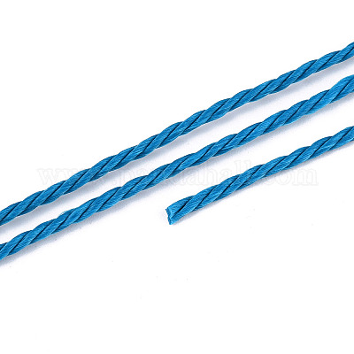 Круглый вощеный полиэфирный шнур&nbsp;YC-R135-1.5mm-01C-1