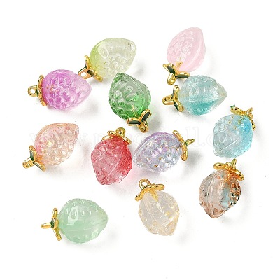 Прозрачные стеклянные подвески GLAA-P072-03G-1