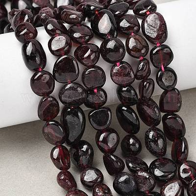 Гранат природный бисер нитей G-B161-B11-1