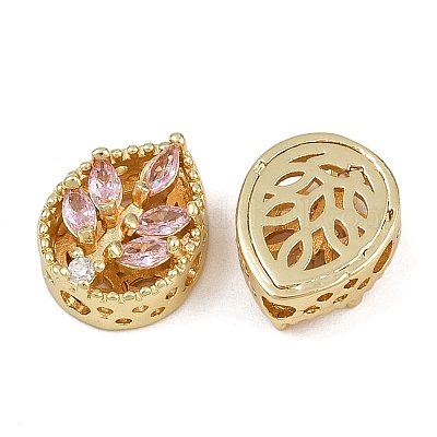 Многожильные звенья из латуни с паве из кубического циркония ZIRC-F145-07G-02-1