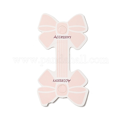 Сложите картонные бумажные карточки с бантом для демонстрации ювелирных изделий для хранения ожерелья и браслета CDIS-A006-06-1