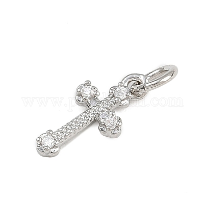 Латунные микро проложить кубического циркония подвески KK-A269-27P-1