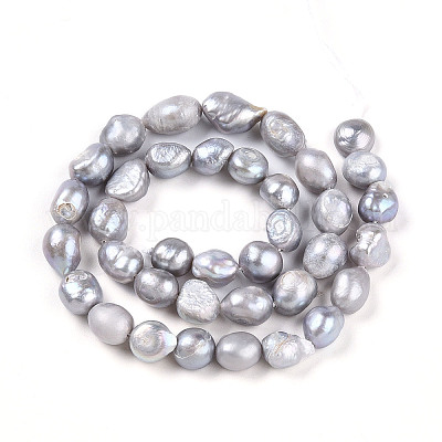 Нити из натурального культивированного пресноводного жемчуга PEAR-N014-08L-1