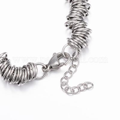 Цепные браслеты из нержавеющей стали 304 BJEW-E305-02P-1
