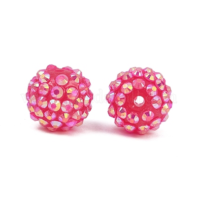 AB-цвет смолы горный хрусталь бисер RESI-S315-14x16-09-1