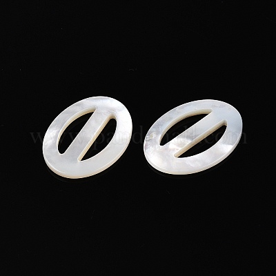 Пряжки-регуляторы Tri-Glide из натуральной ракушки SSHEL-N039-01-1