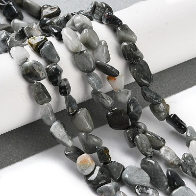 Натуральный орлиный глаз бусы&nbsp;X-G-P497-01C-52-1