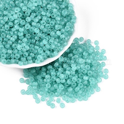6/0 прозрачный внутри цветной стеклянный бисер SEED-N008-08G-1