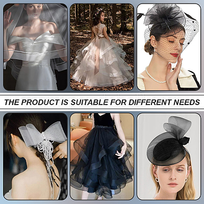 23 ярд эластичных полиэфирных декоративных сетчатых лент OCOR-WH0082-180A-1