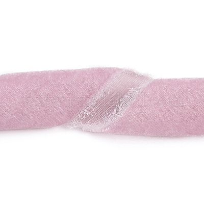 Плоская бархатная лента с потертой бахромой длиной 3 ярд. OCOR-XCP0002-65-1