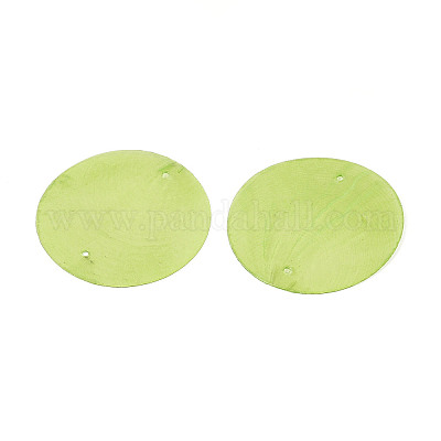 Окрашенные распылением натуральные подвески с соединителем оболочки Capiz SSHEL-N039-03-01C-1