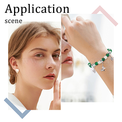 8шт 4 стиля латунные микропаве прозрачные подвески с кубическим цирконием KK-DC0001-10-1