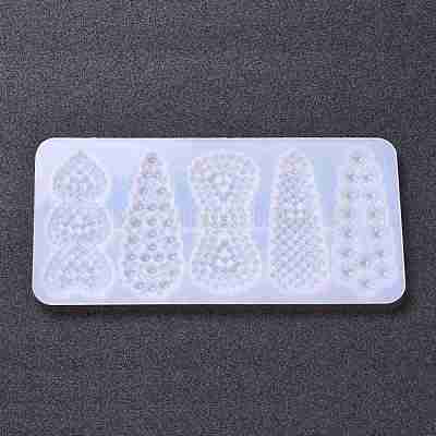 5pcs Resin Casting Mold Christmas Snowflake Silicone Mould Cake Candle  Fondant Ice Cube DIY Tool 