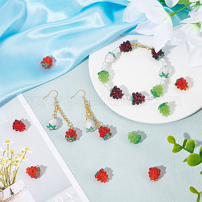 10шт 5 цвета бусины лэмпворк ручной работы LAMP-NB0001-91-1