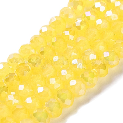 Запекание гальванических нитей стеклянных бусин DGLA-A039-J8mm-B23-1