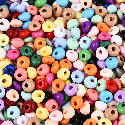 Непрозрачные акриловые бусины OACR-N150-05K-1