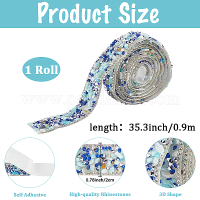 Отделка стразами из смолы и бисером DIY-WH20050-05A-1