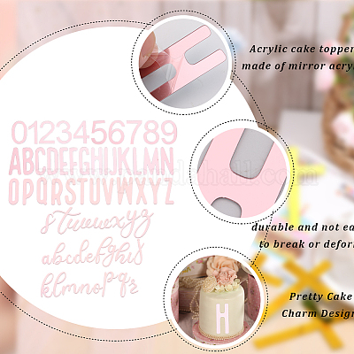 Акриловые торты с зеркальным эффектом AJEW-WH0038-84B-1