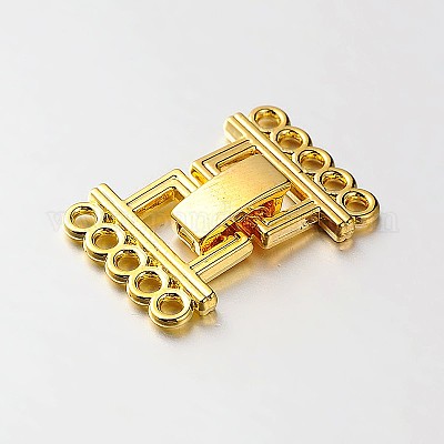 Brass Snap Lock Clasps, Clasp Fold Over, Clasps, Brass, Tiny