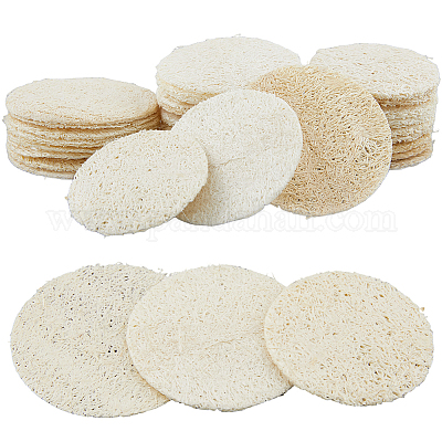 30 шт. 3 стиля натуральной мочалки-губки для отшелушивания кожи лица&nbsp;MRMJ-CN0001-02-1