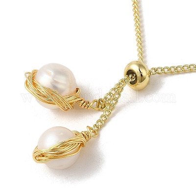 Браслеты из серебра и натурального жемчуга BJEW-C051-54G-1