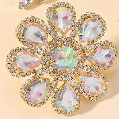 Геометрические железные кольца со стразами EM4836-3-1