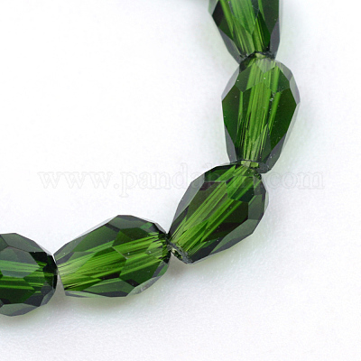 Прозрачные стеклянные бусины GLAA-R168-8x11-01E-1