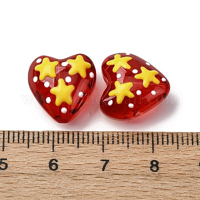 Стеклянные эмалевые бусины GLAA-Q125-01E-1