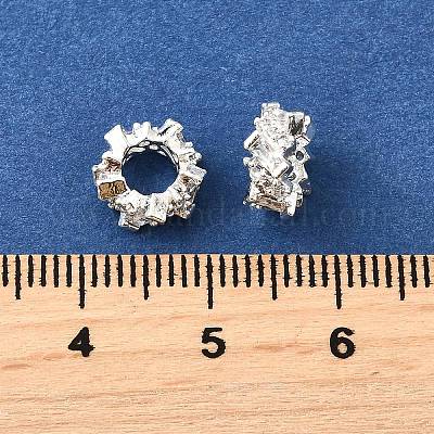 Колонка латунные микро проложить кубического циркония европейских бусы KK-L230-05S-1