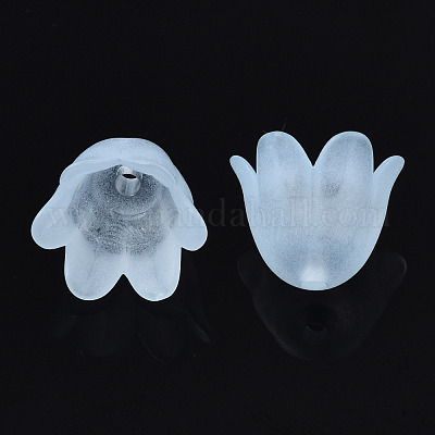Transparentes bouchons acrylique de perles&nbsp;FACR-N005-002D-1