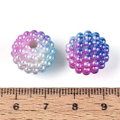 Имитация жемчуга акриловые&nbsp;OACR-T004-15mm-08-1