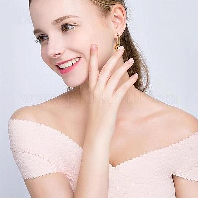 Серьги-гвоздики с круглыми шариками из нержавеющей стали для женщин JE1107A-1