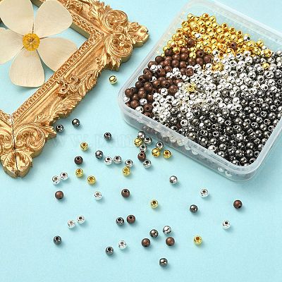 1000шт 5 цвета пластиковые бусины ccb CCB-YW0001-10-1