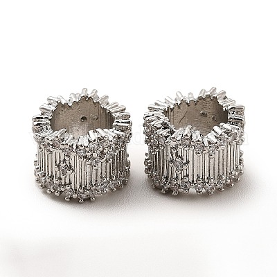 Стойки обшивки латунь микро проложить кубического циркония бусы KK-C010-36-1