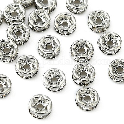 Wholesale Brass Rhinestone Spacer Beads 