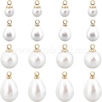 40 шт. 2 подвески из АБС-пластика с имитацией жемчуга KY-CA0001-20-1