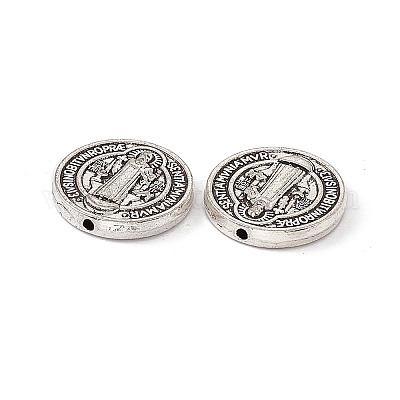 Сплавочные овальные бусины тибетского стиля  FIND-G042-01AS-1