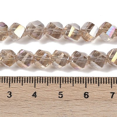 Гальванизируйте прозрачное стекло бисер нитей EGLA-B011-02A-PL02-1