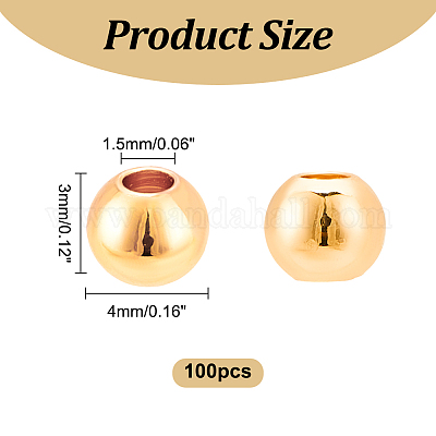 Стойки обшивки латунные бусины KK-LP0001-08G-02-1