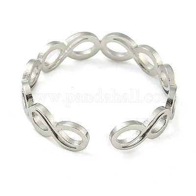 Регулируемые открытые кольца из нержавеющей стали 304 RJEW-S237-02P-1