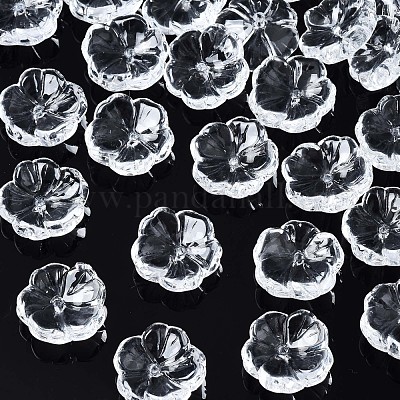 Прозрачные стеклянные бусины GLAA-Q089-003-A001-1