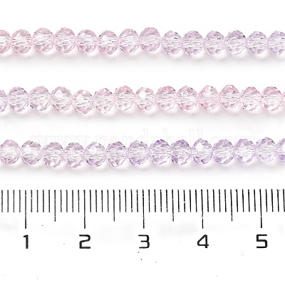 Прозрачные окрашенные стеклянные бусины DGLA-A034-T3mm-A05-1