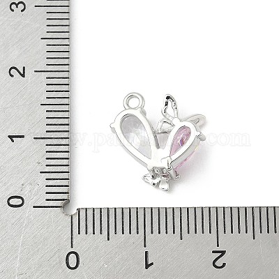 Латунные микро проложить кубического циркония подвески KK-M326-17-P02-1