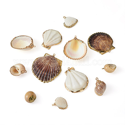 12 шт. 6 подвески в виде ракушек DIY-CD0001-39-1