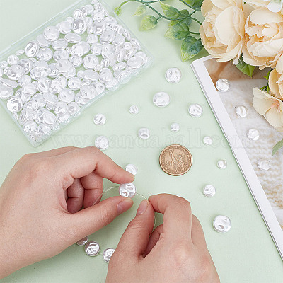 200 шт. 4 стиля бусины из искусственного жемчуга из смолы FIND-AR0005-46-1