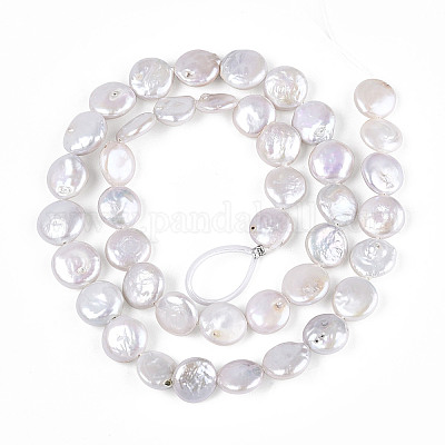 Природные Кеши жемчуг пряди PEAR-S018-02L-1