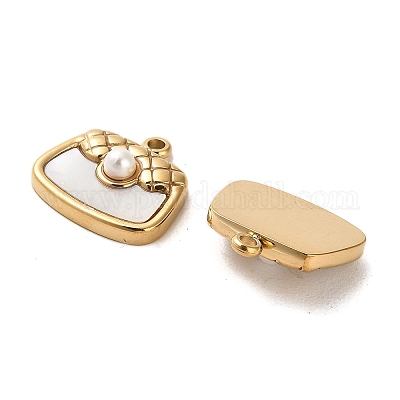 Подвески для сумок из нержавеющей стали 304 в форме ракушки STAS-L022-073G-1