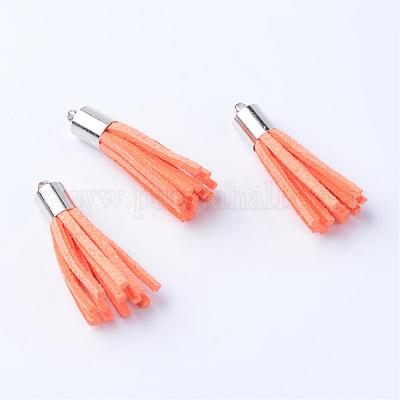 Искусственные замши кисточкой подвесные украшения FIND-T004-A-1