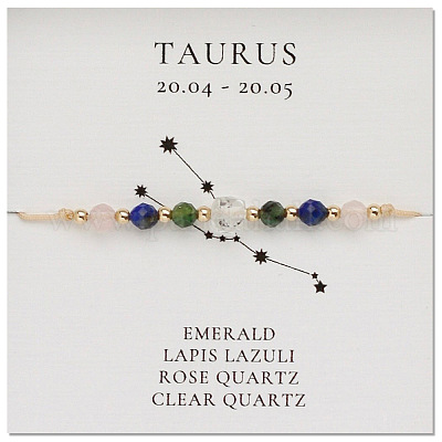 Браслеты из бисера с созвездиями из натуральных драгоценных камней NR2952-3-1